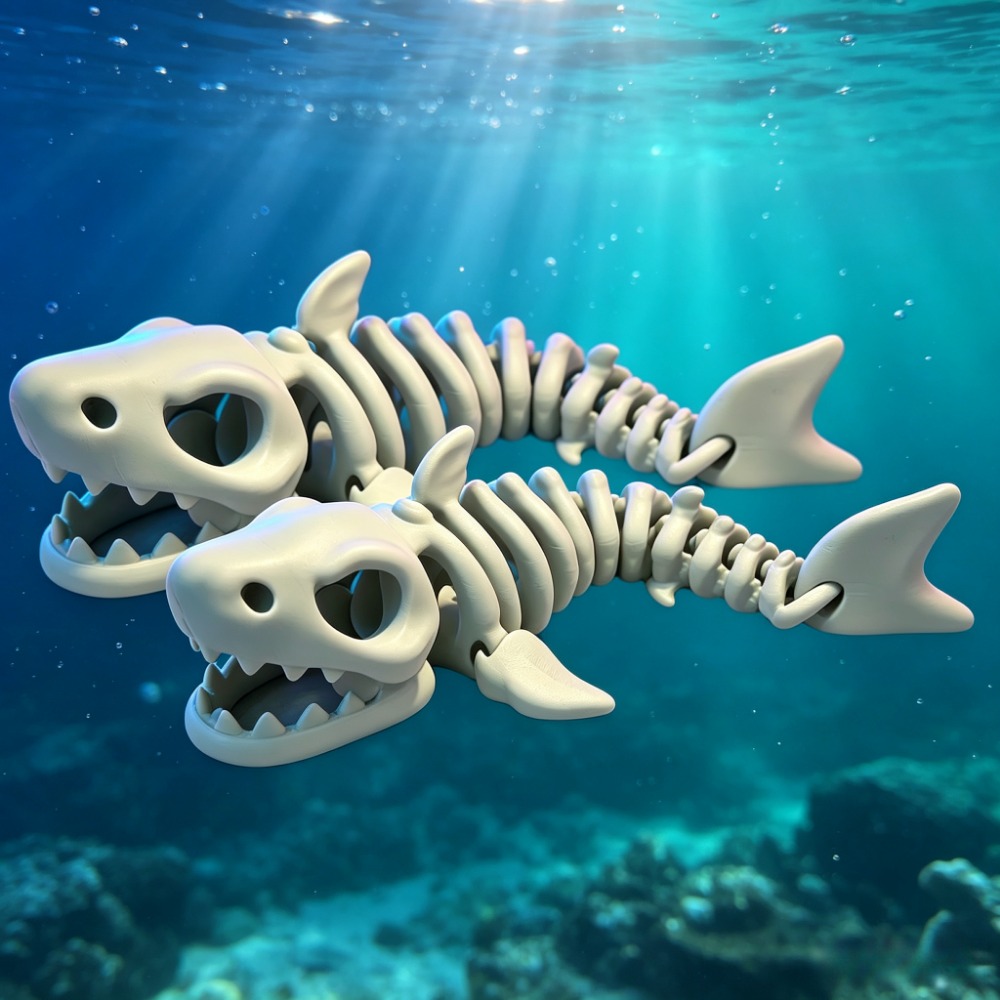 Shark Skeleton Aquarium Decor  - Marine Aquarium Decorations review and price