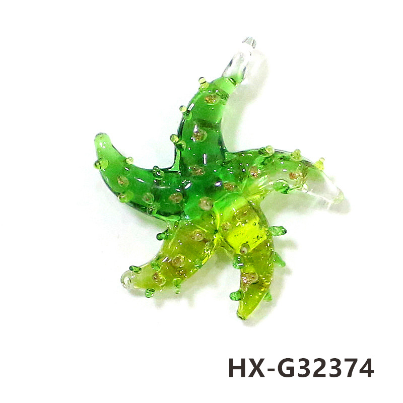 Mini Glass Starfish Pendant Co - Aquarium Marine Color review and price