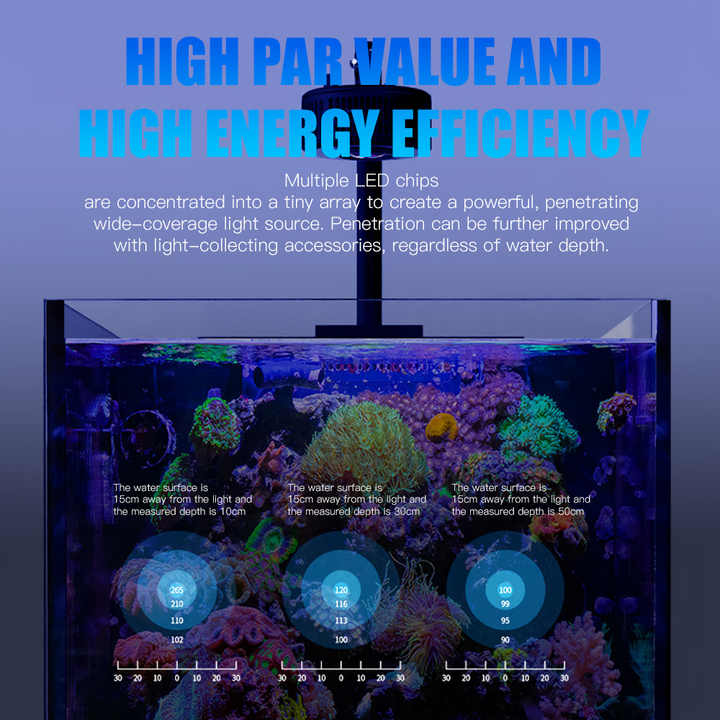 100W Full Spectrum WiFi APP 6  - Aquarium Marine Color review and price