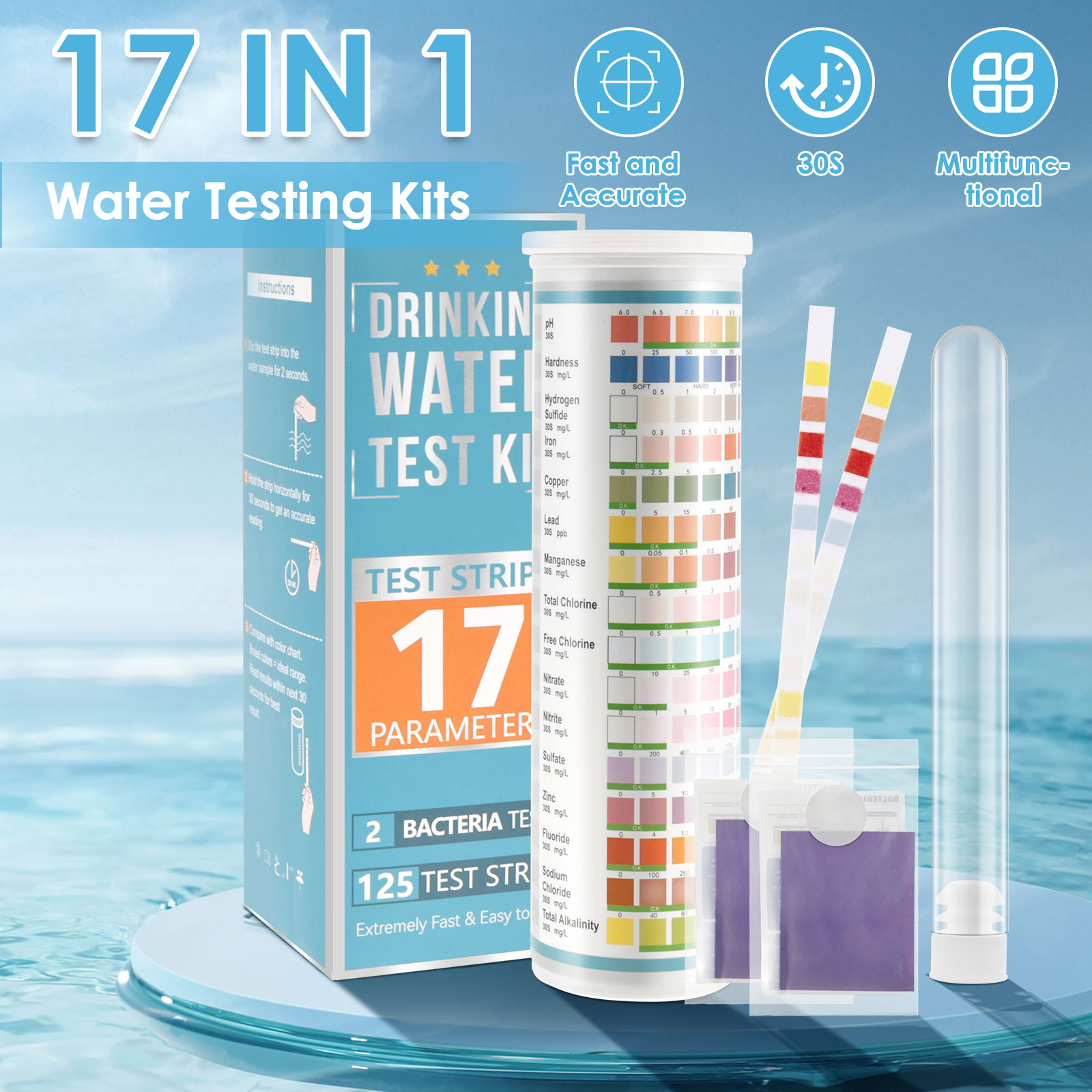 5-17 in 1 Aquarium Test Strips - Marine Aquarium Water Test Kit review and price