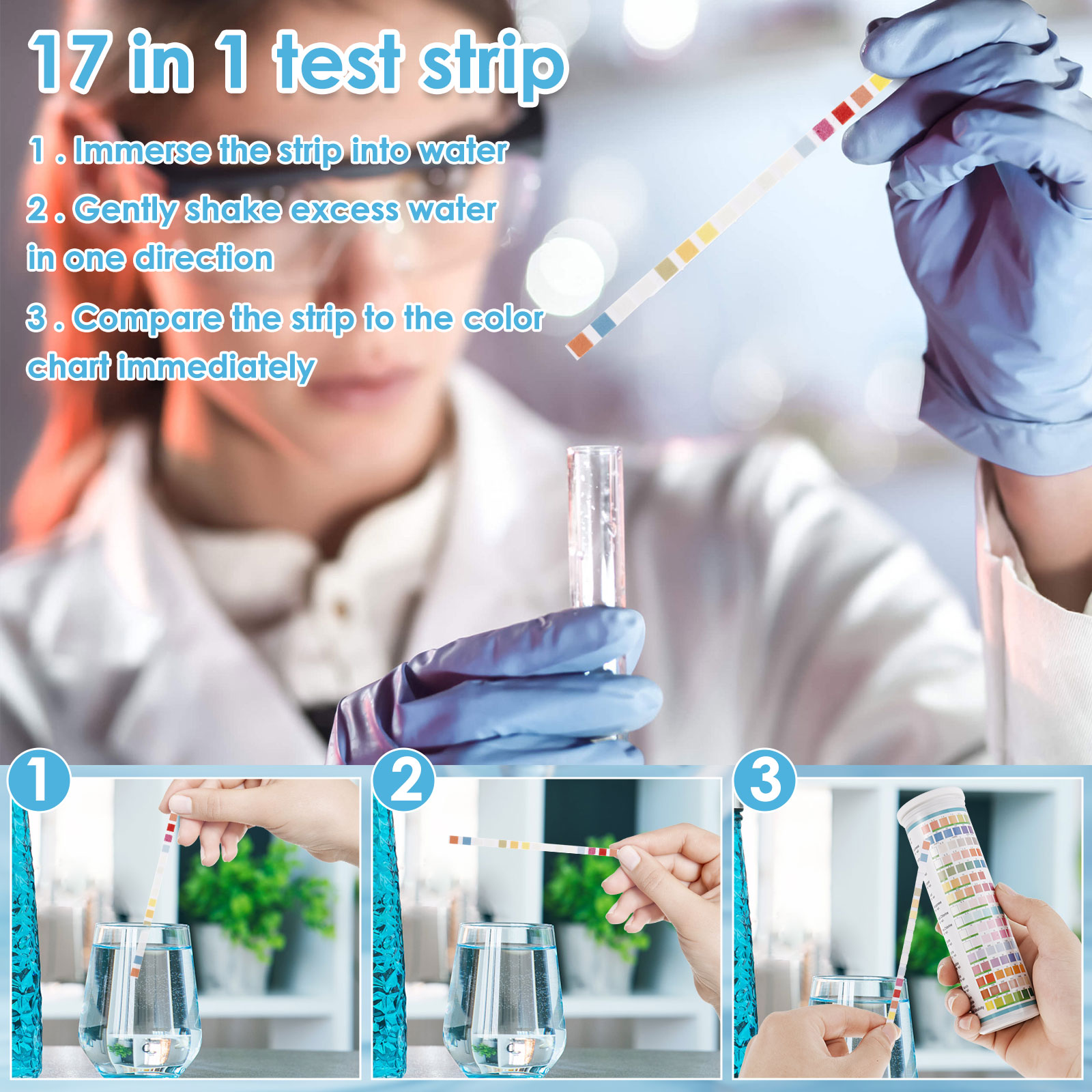 5-17 in 1 Aquarium Test Strips - Marine Aquarium Water Test Kit review and price
