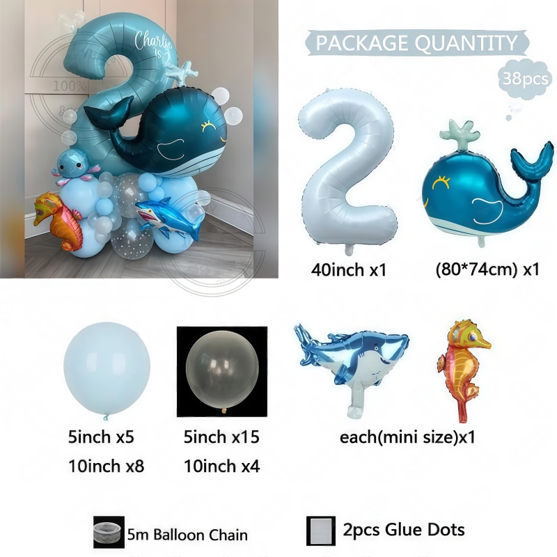38Pcs Ocean Animal Themed Birt - Marine Aquarium Decorations review and price